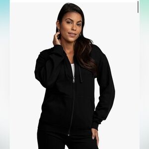 Black zip up hoodie